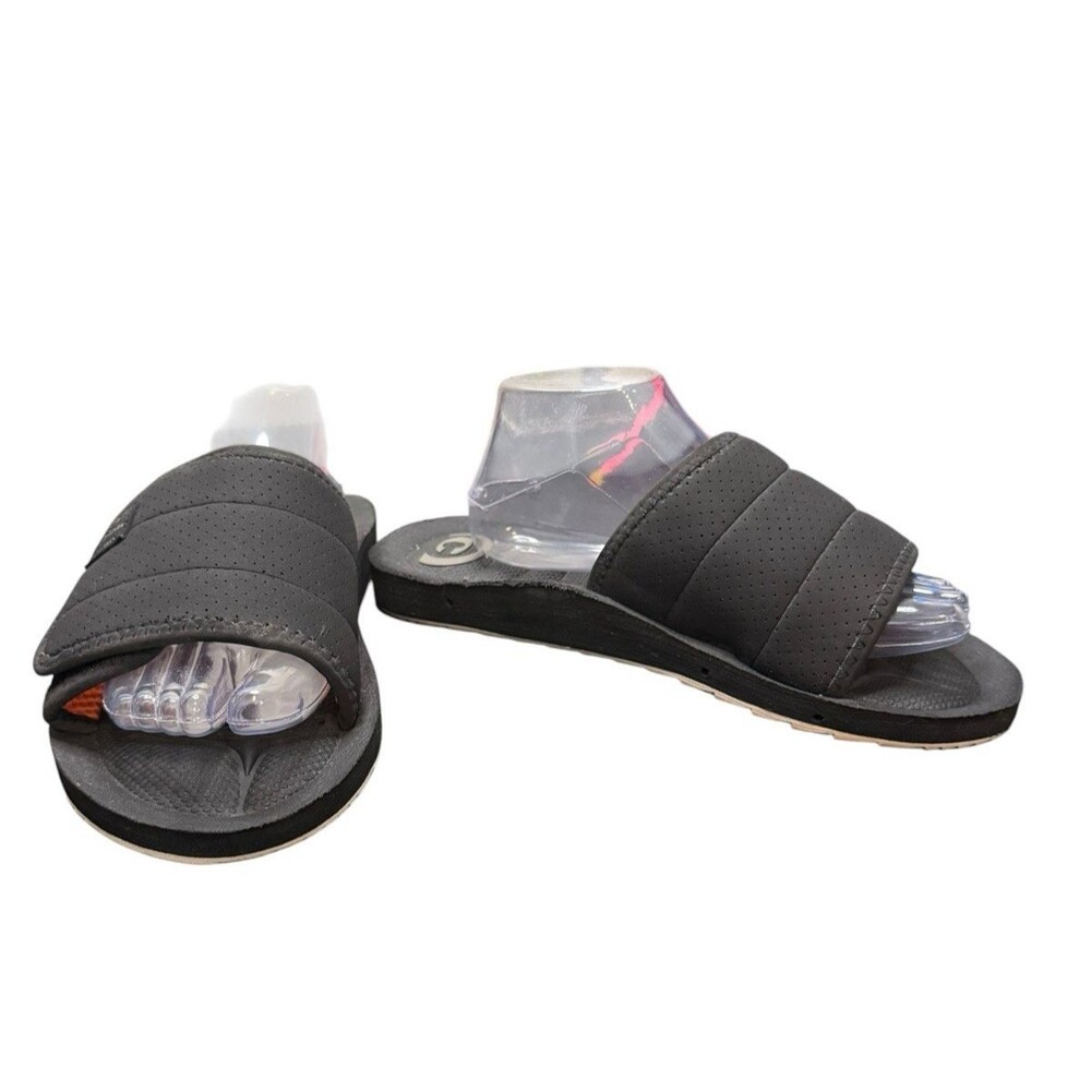 Cobian Men's Slide Sandals Black and Orange Size  11